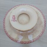 Cake dish on foot in iron earth of Gien model Pink hawthorn