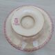Cake dish on foot in iron earth of Gien model Pink hawthorn