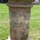 Holy water font on stone column (17th century)