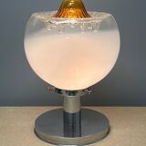 Table Lamp Mazzega, Toni Zuccheri opal glass