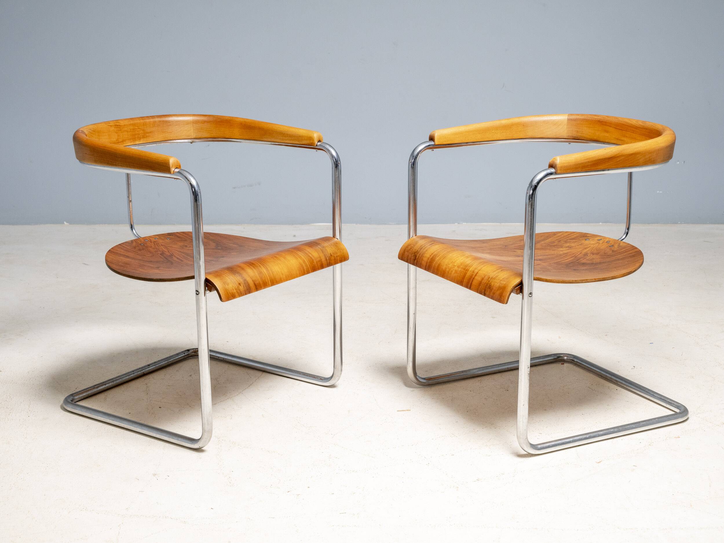 Functionalist Console Armchair, Jindřich Halabala, 1930s, UP Rousínov