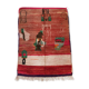 Moroccan Berber carpet red boujaad with colorful patterns 260x170cm