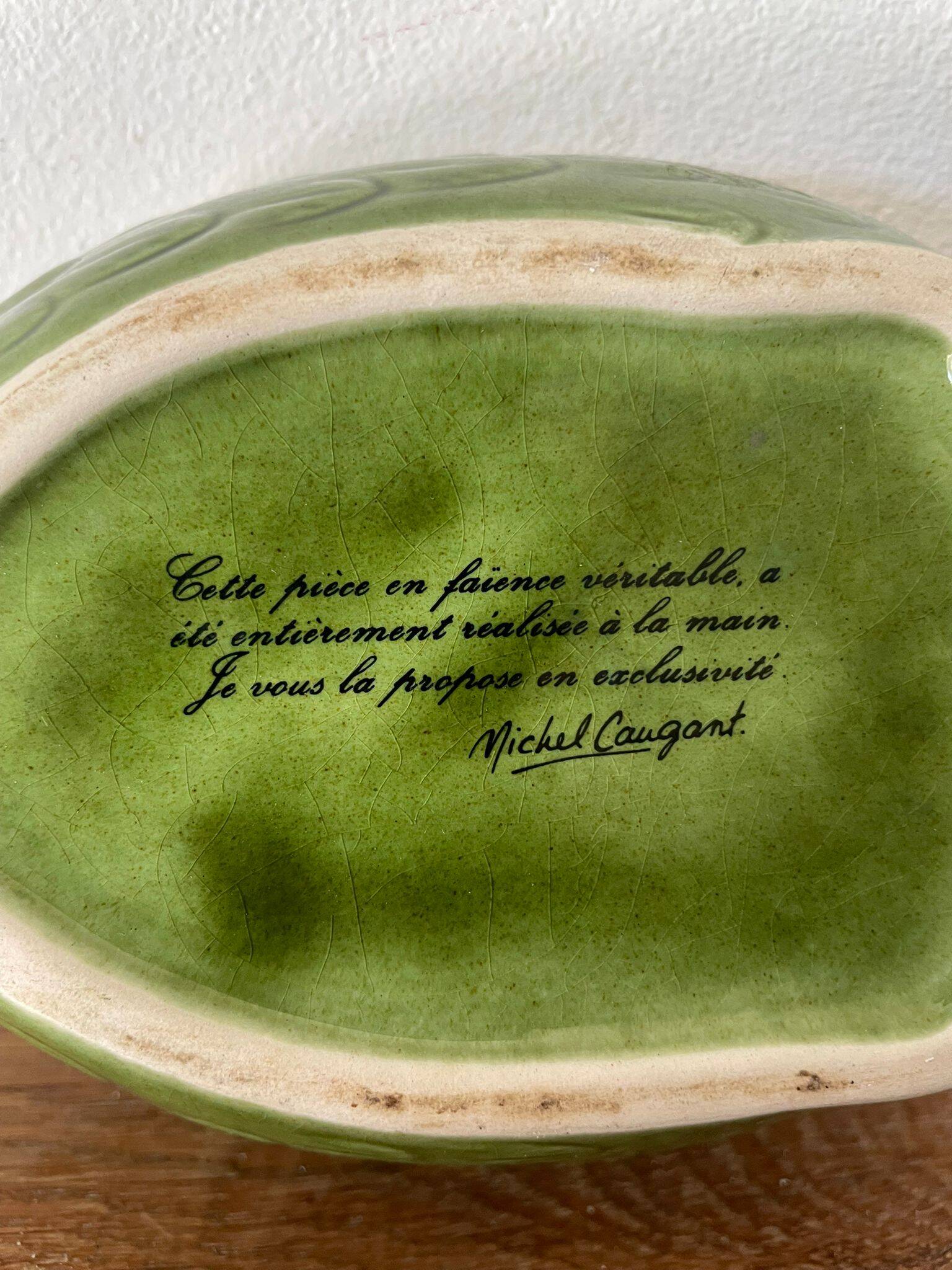Terrine vintage barbotine canard (Michel Caugant)