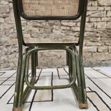 Breuer style bamboo cane chair 1980"