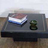 Coffee table in black lacquer 1970