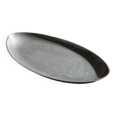Vintage oval tin platter by Just Andersen - table decoration - Art Deco Denmark - 1930s