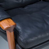 Mid-Century Leather Tessa T21 Living Room Sets 1970s, Set of 3