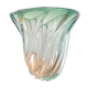Val St Lambert Green Glass Vase from Belgium