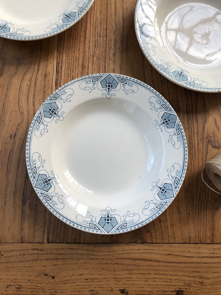 4 plates "Germaines" Sarreguemines