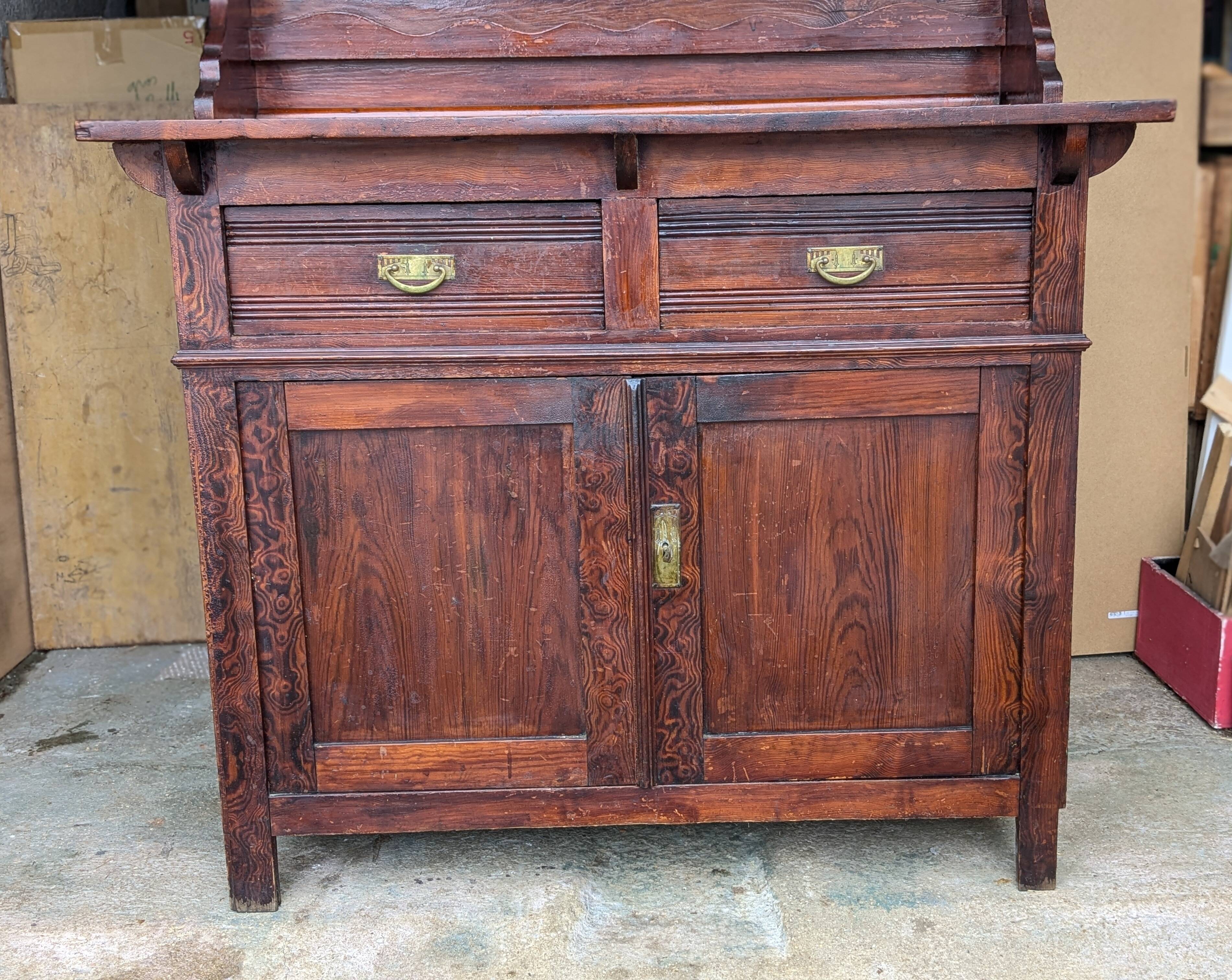 Japanese-style two-body buffet - Arts and crafts - circa 1900 Art Nouveau