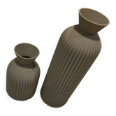 Vases décoratifs design striés – NEUFS
