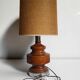 Vintage table lamp in glazed ceramic and chrome metal – 1970s