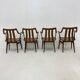 Set of 4 Plywood dining chairs , 1960s