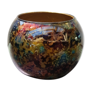 Ancien Vase boule verre