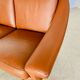 Vintage Danish mid-century Aage Christiansen (Matador) cognac leather sofa 60s