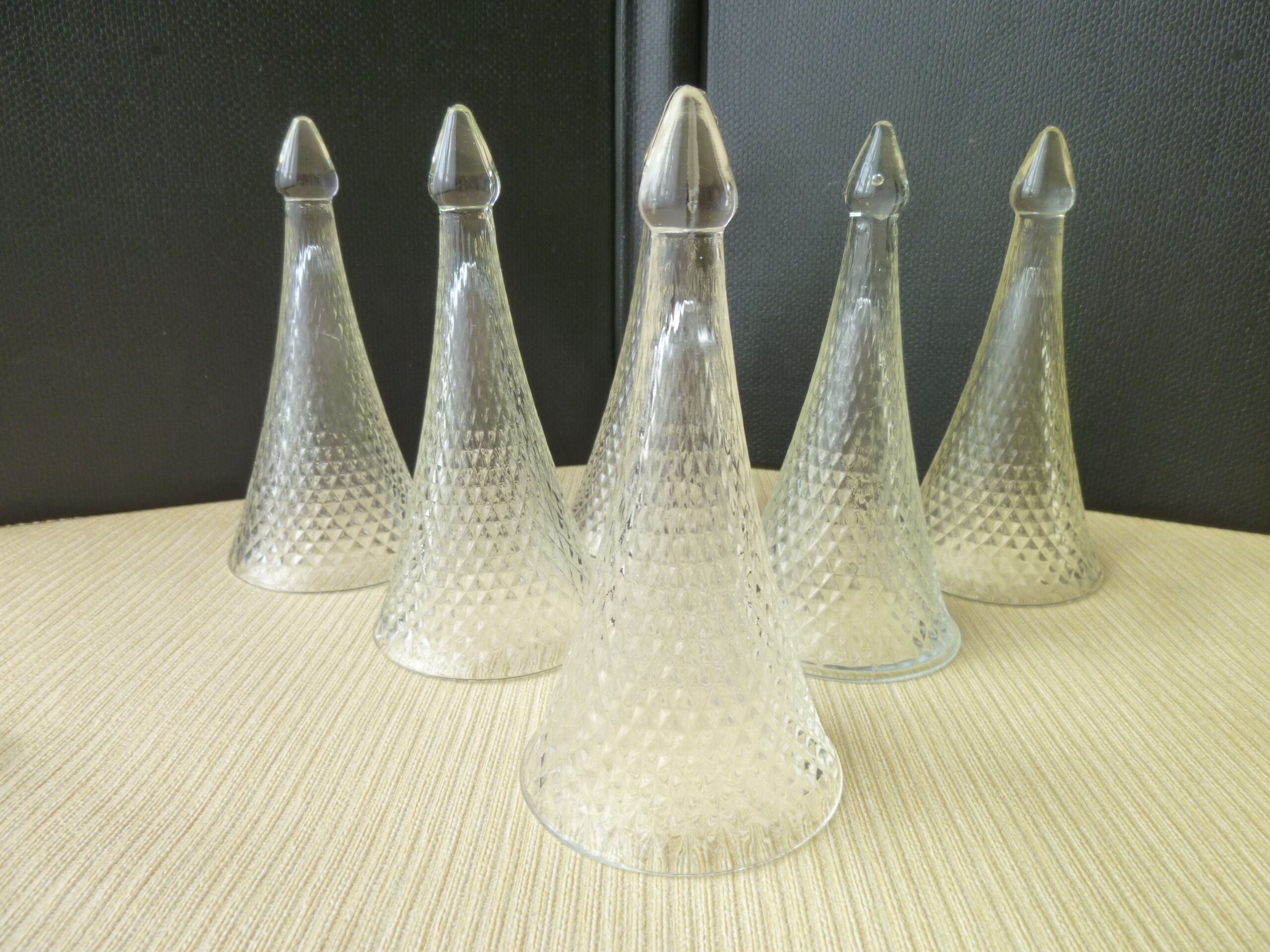 Set de 6 trinquettes ou flutes à dégustation sans pied
