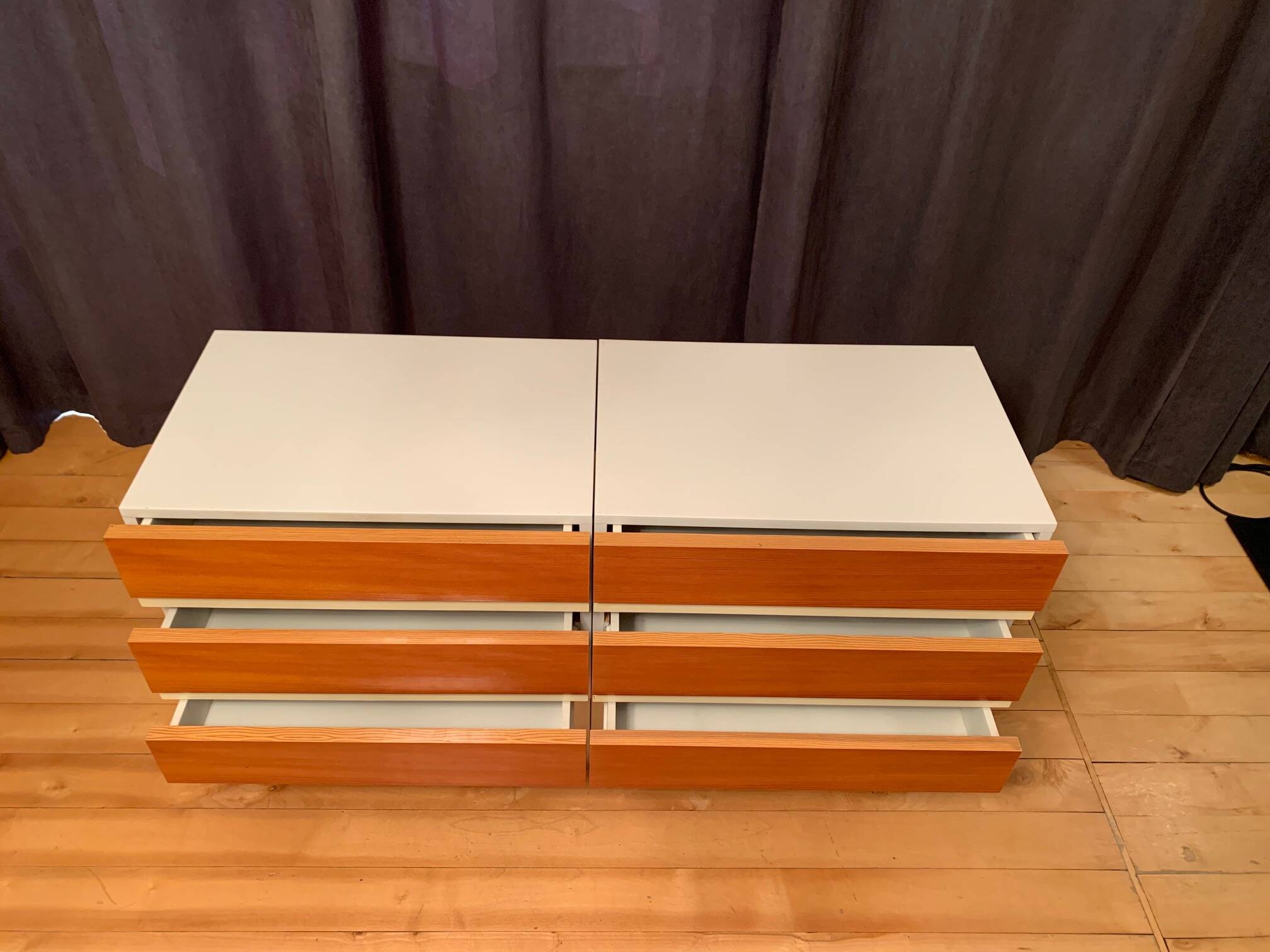 Set of two Interlübke chests of drawers, Germany, 1970s.