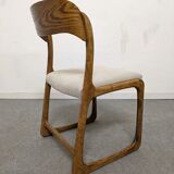 Series of 4 Baumann sleigh chairs from the 60s/70s