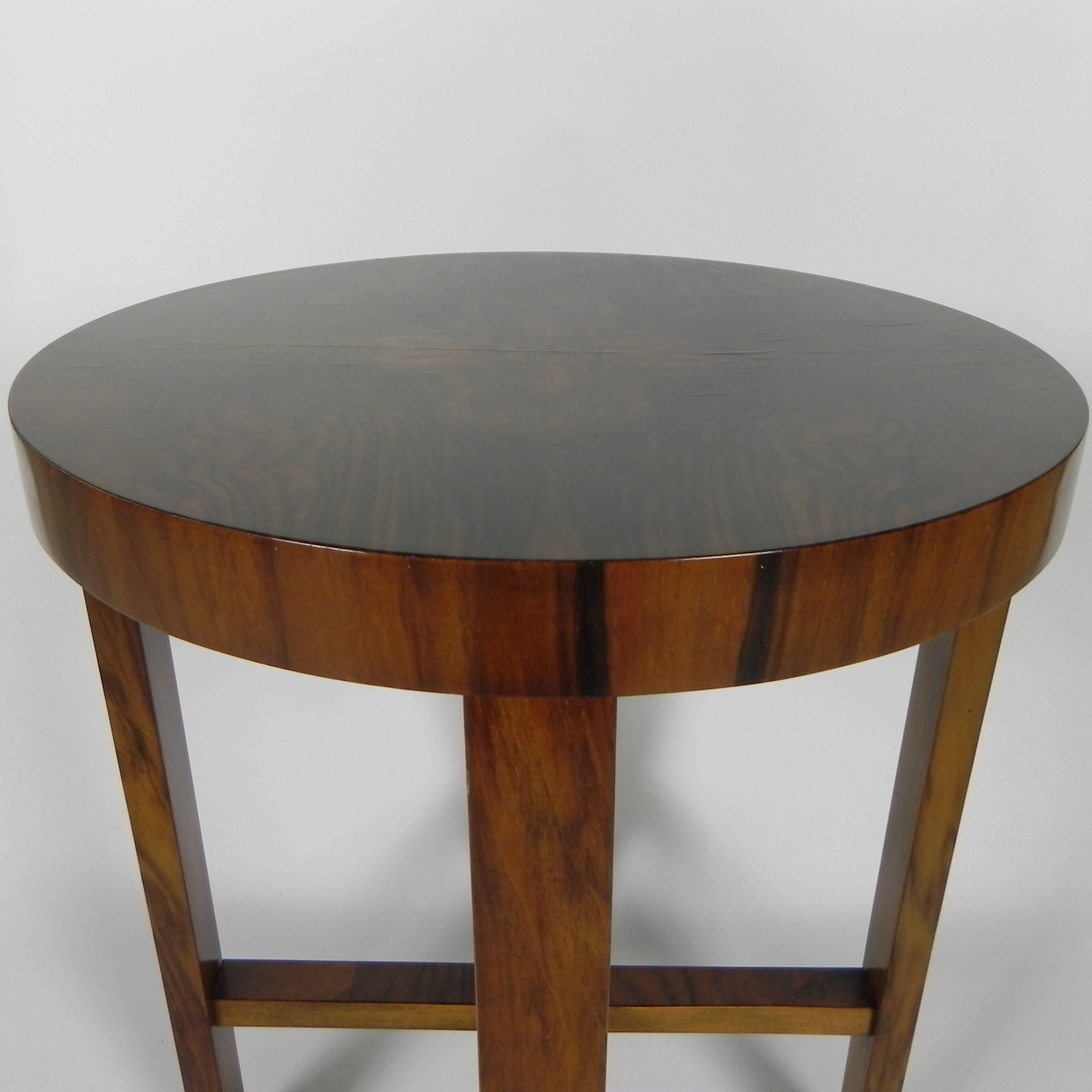 Art Deco walnut side table, 1930s