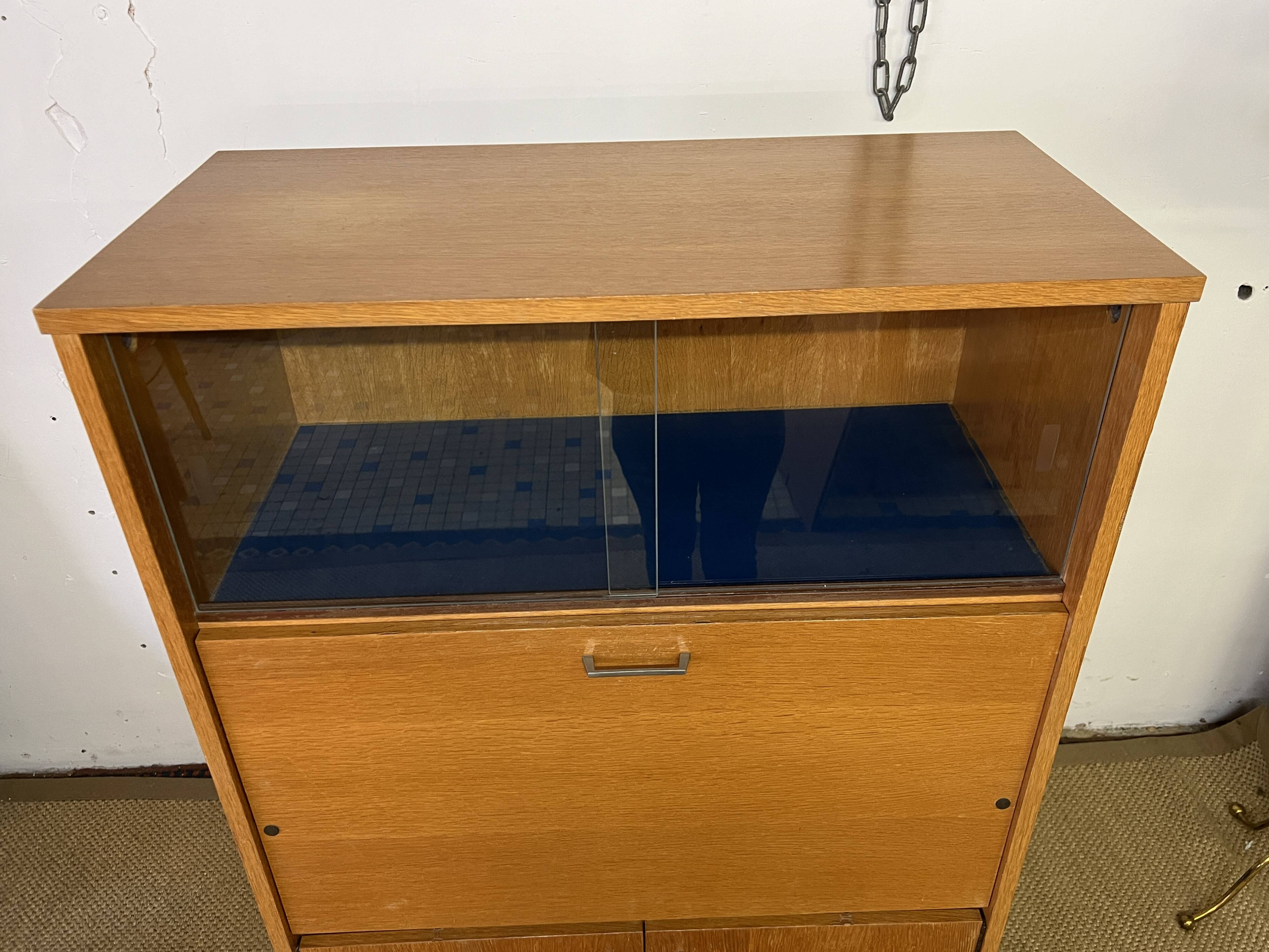 Small vintage secretary cabinet