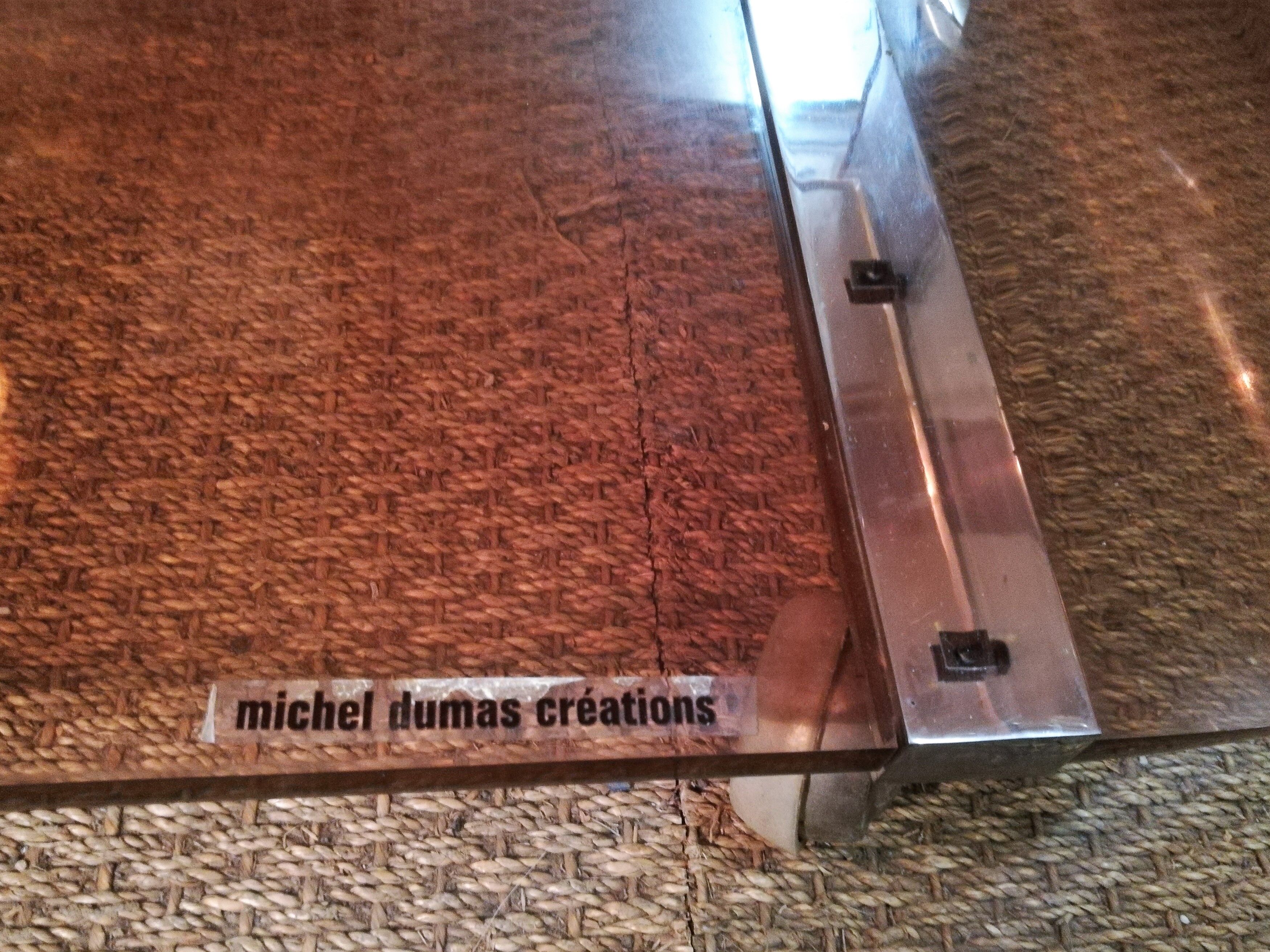 Coffee table in plexiglass Michel Dumas