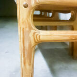 4 chairs by Johannes Andersen for Uldum Møbelfabrik, in pine, Scandinavian design, Denmark 1960's