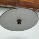 Lot de 4 lampes en tôle émaillée