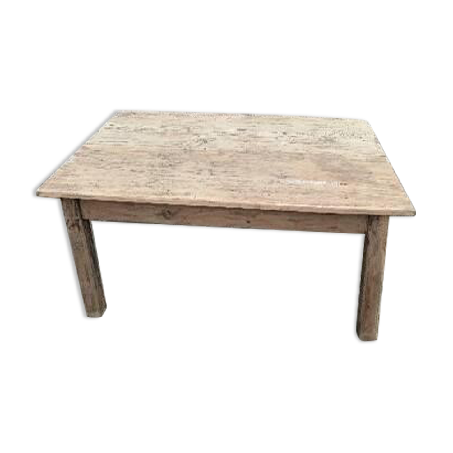 Rustic wooden coffee table