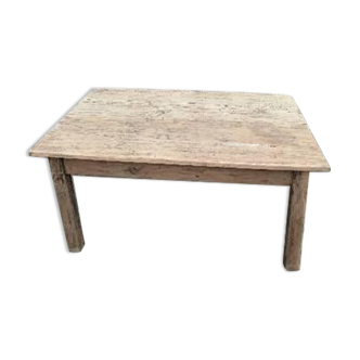 Rustic wooden coffee table