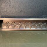 Carved wooden wall shelf