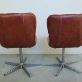 Ensemble de chaises, Space Age, similicuir, Italie, années 1960