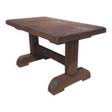 table basse en bois naturel massif