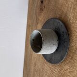 Duo of grey ceramic cups