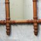 Wooden mirror bamboo style