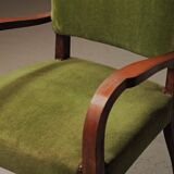 Pair of Art Deco armchairs in mahogany, circa 1930.