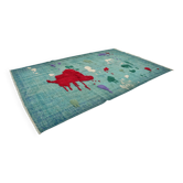 Tapis en laine vintage unique et unique