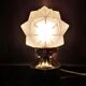 Old lamp globe opalescent glass rare model Ø 18 cm ART DECO 1930 POLYEDRE 96 faces STARS