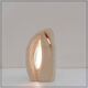 Brutalist carved stone table lamp - Circa 1980