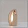 Brutalist carved stone table lamp - Circa 1980