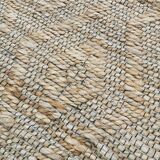 Braided jute rug with diamond patterns 120x170 cm