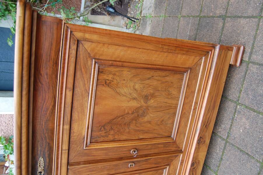 19th-century Louis Philippe walnut buffet.