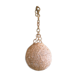 Suspension ball in rope and rattan