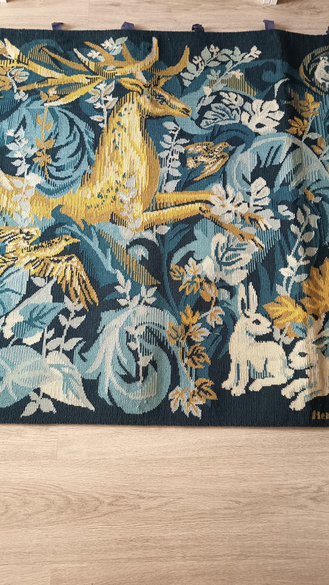 Aubusson wall tapestry signed by Hervé Leroy