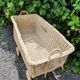 Rattan basket cradle