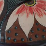 Bonbonniere in worked wooden floral painted patterns