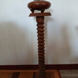 Vintage Column Stand - Carved Solid Wood - Art Deco Style