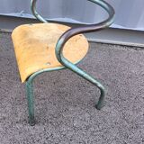 Paire de chaises enfants de bureau ancien