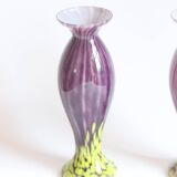 Art Nouveau glass vases by Franz Welz, Czech republic 1930s.