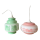 Suspensions en opaline vintage
