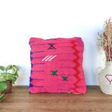 Tribal pink Berber cushion